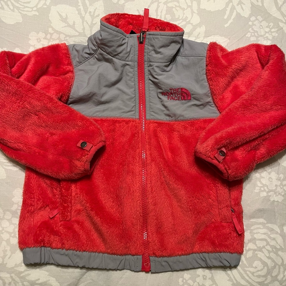 Bright Pink North Face Fleece Jacket